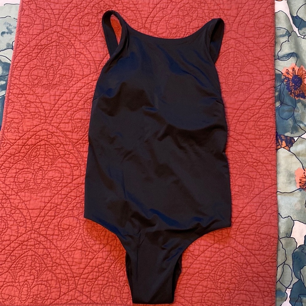 knix Black One-Piece Swimsuit with Double Back Straps - Picture 3 of 3
